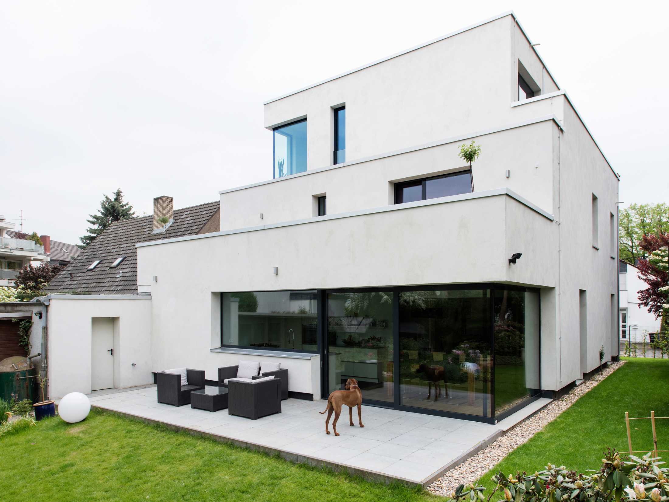 Ansicht Fassade Garten